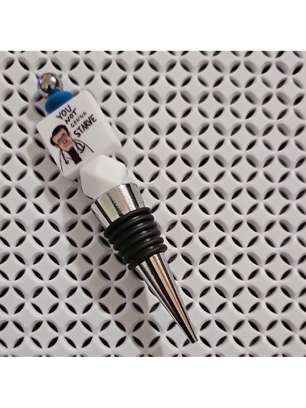"You Not Gonna Starve" Wine Bottle Stopper